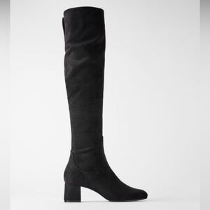 Zara Black Over the Knee Boots